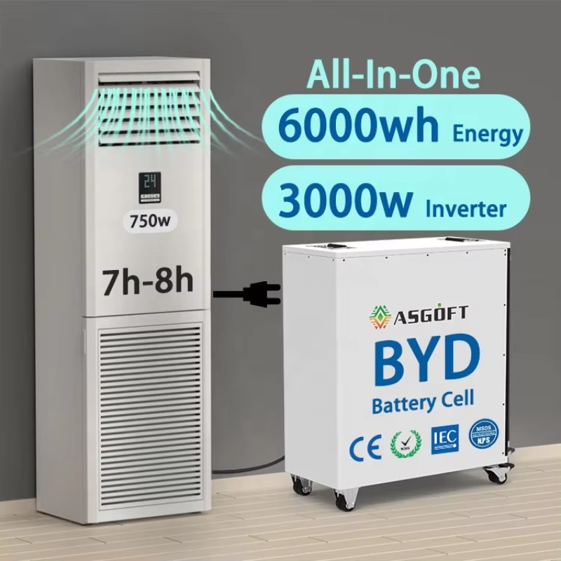 Hybrid Solar Inverter - 6kwh ao ar livre tudo em