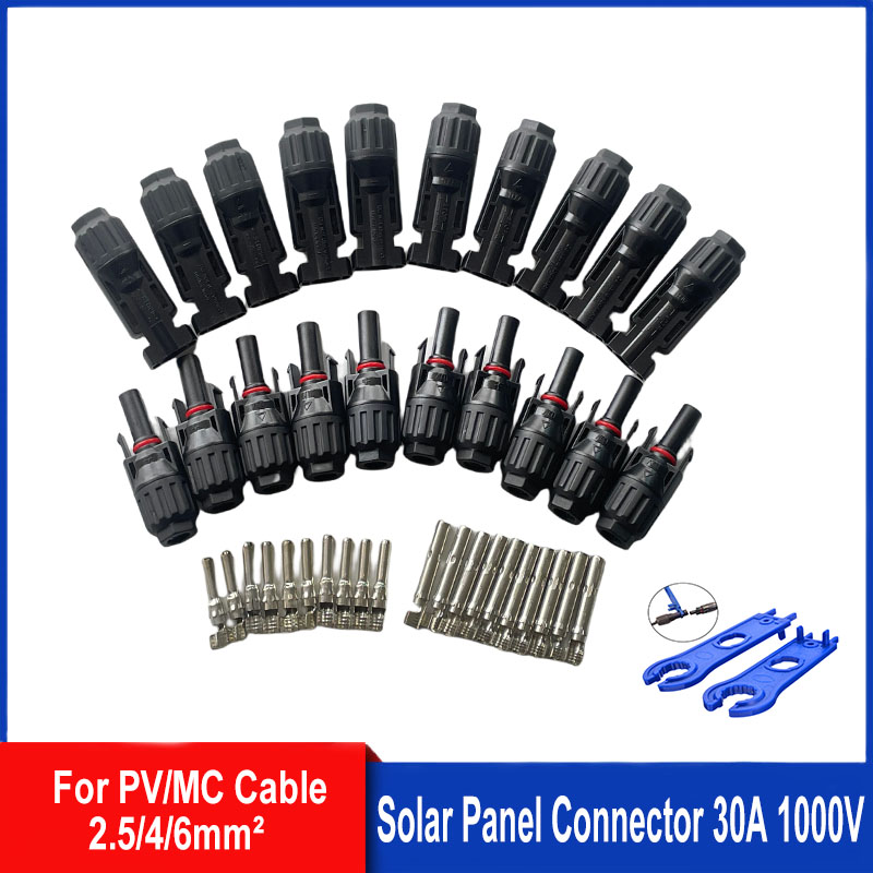 Solar Cable Mc4 Connector - 5/10 pares de conectores solares plugues