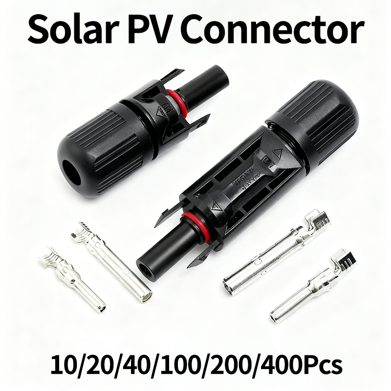 Solar Cable Mc4 Connector - Kit de Conectores Solares Fotovoltaicos (10/20/40/100/200/400