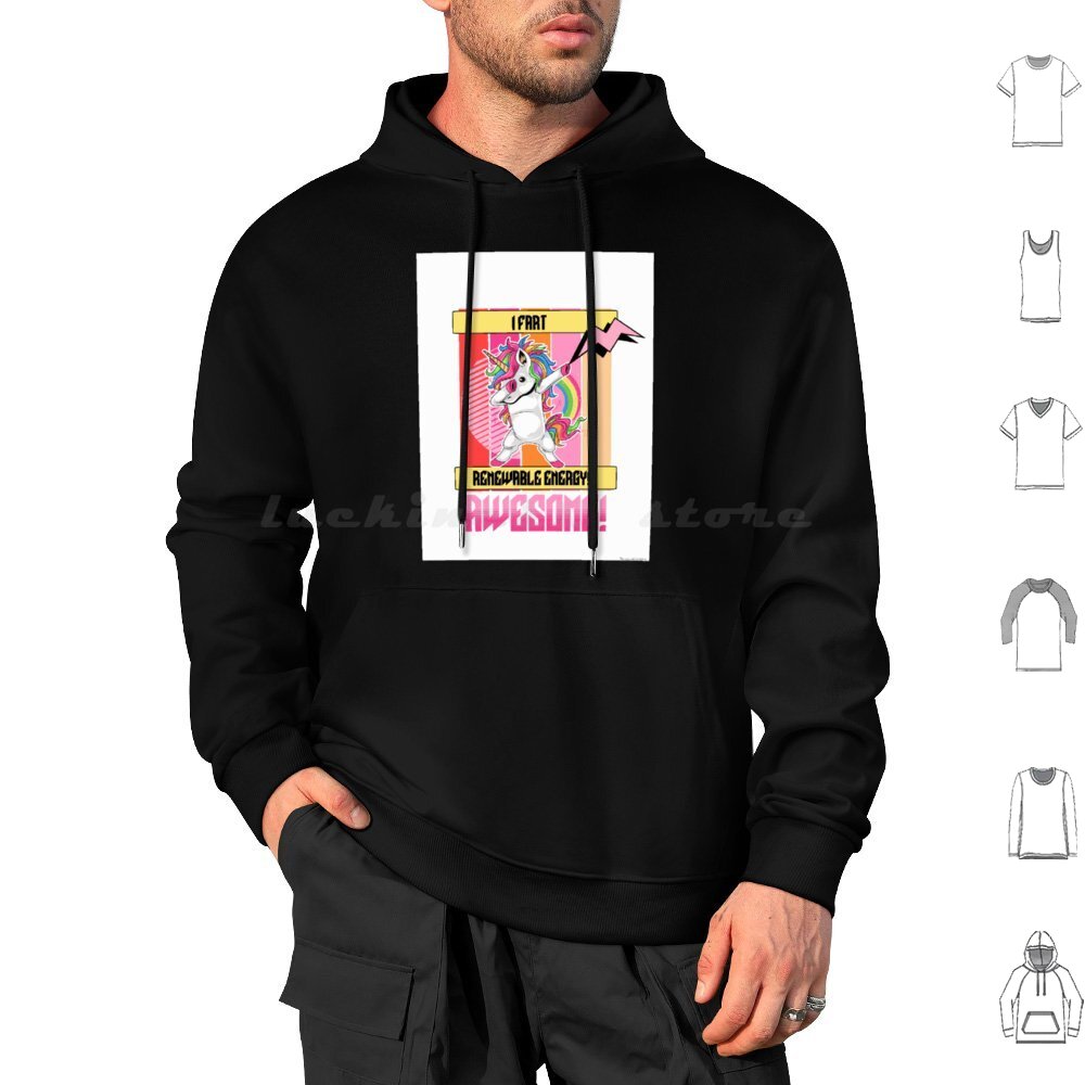 Renewable Energy Us - Unicórnio Farts Salve o Planeta!! Hoodies