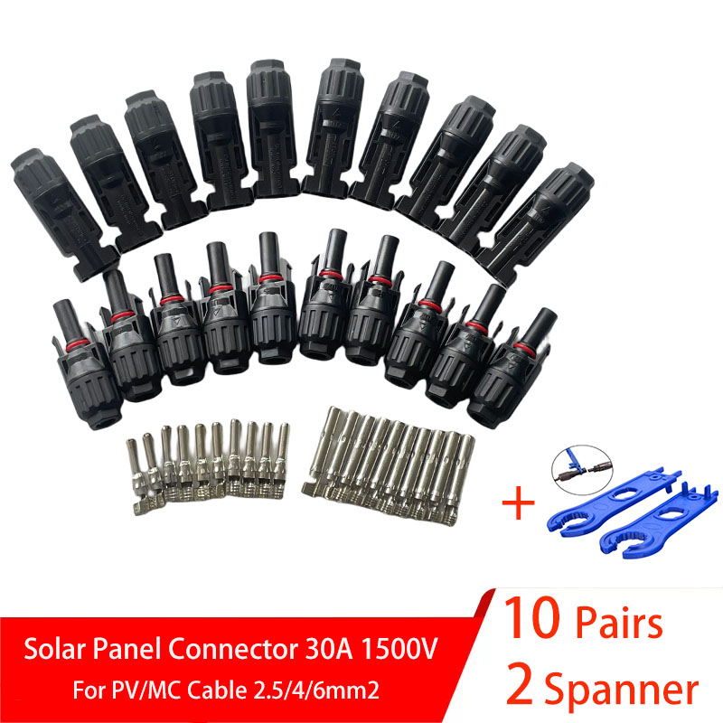 5/10 pares de conectores solar - Solar Cable Mc4 Connector avaliação e preço