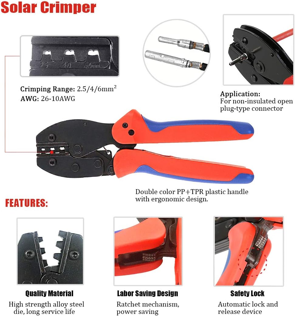 Kit de ferramentas de crimpage - Solar Cable Mc4 Connector avaliação e preço