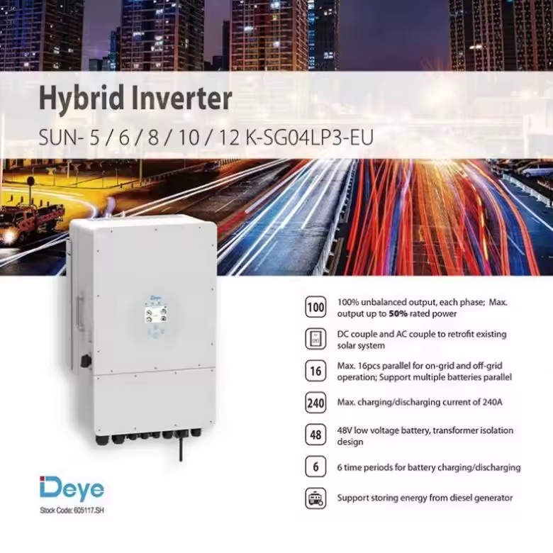 Inversor híbrido solar de 10kw - Hybrid Solar Inverter avaliação e preço