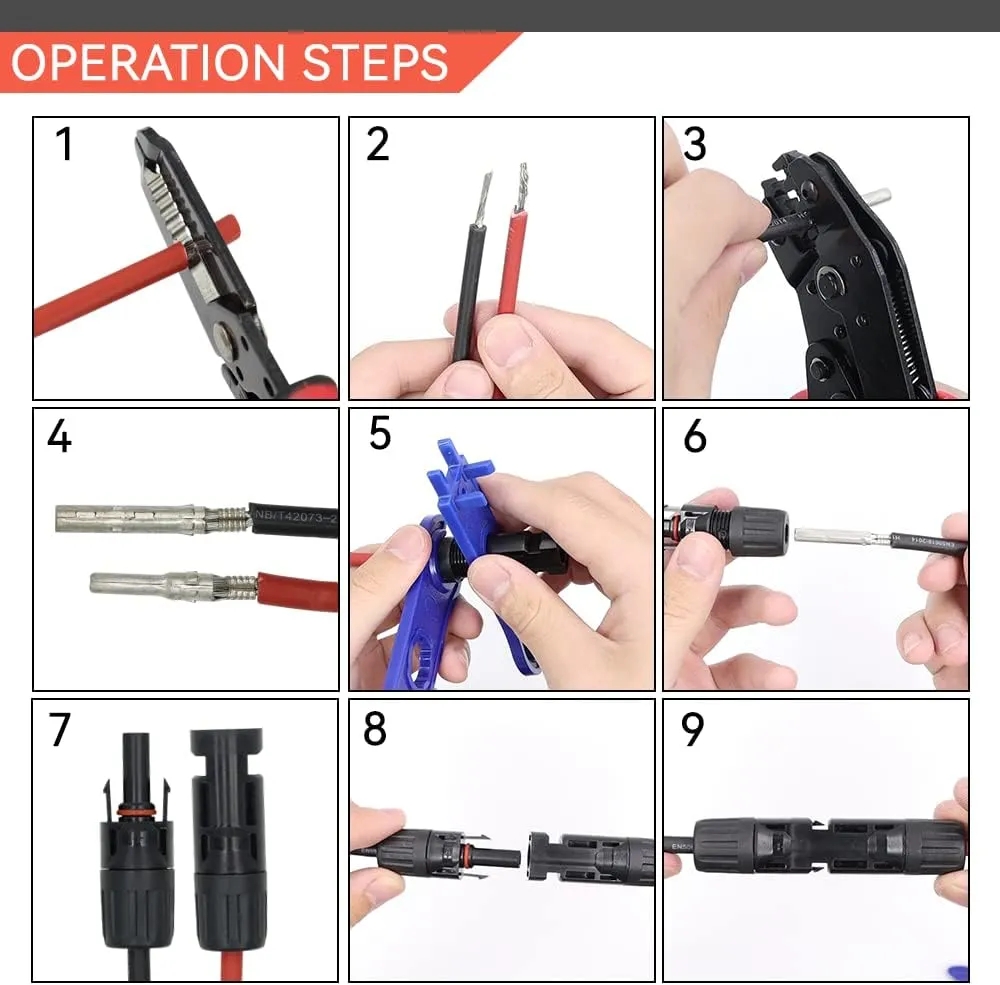 Kit de Conectores Solares Foto - Solar Cable Mc4 Connector avaliação e preço